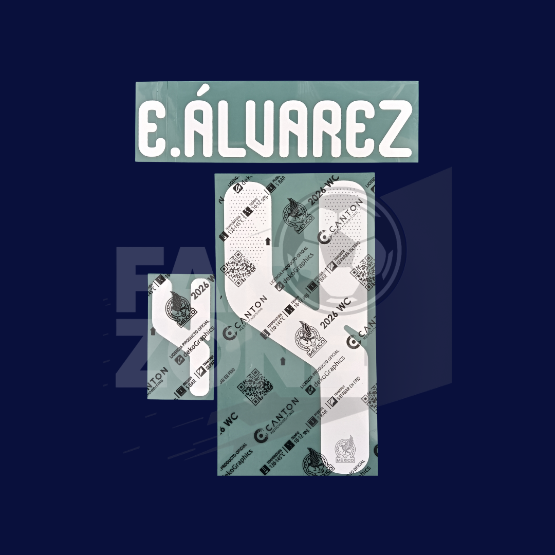 EDSON ALVAREZ Machin Mexico Home World Cup 2026 Player Issue Name Number