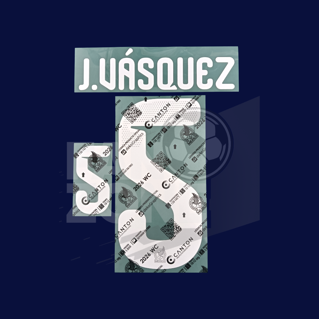JOHAN VÁSQUEZ Mexico Home World Cup 2026 Player Issue Name Number