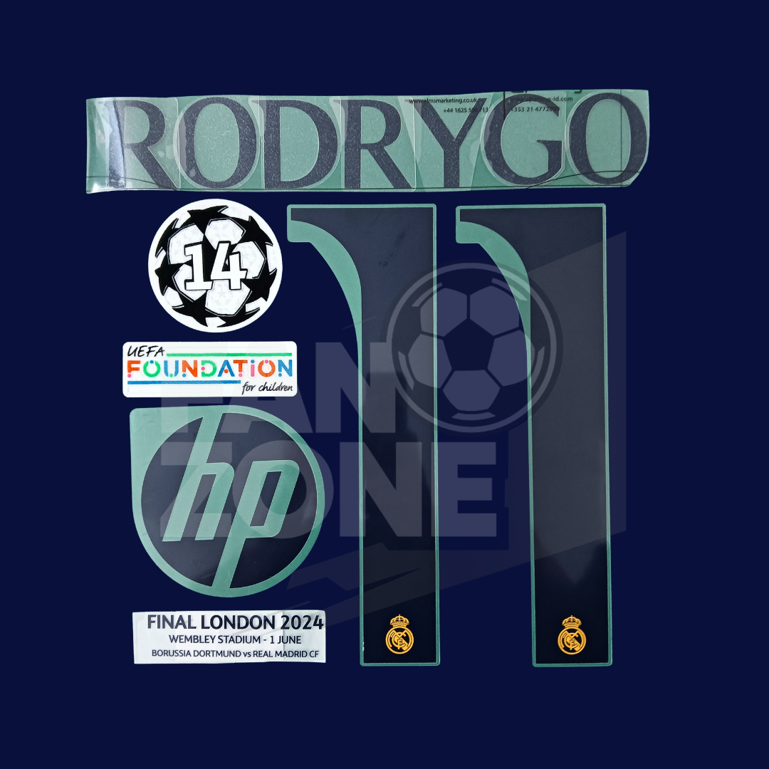 Full Kit RODRYGO Real Madrid Local – Final Champions League 2024