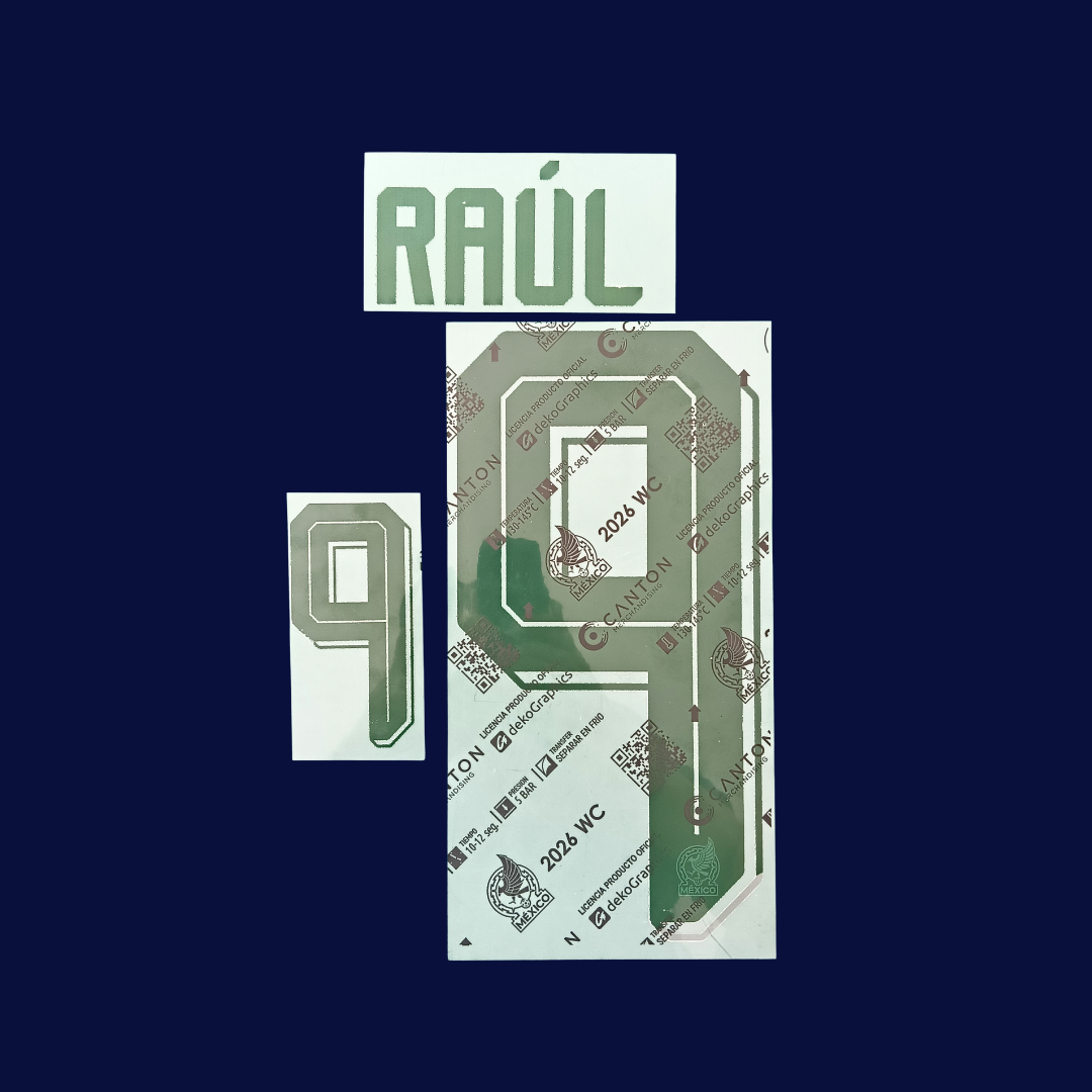 Numeración RAUL JIMENEZ #9 México Visita Mundial 2026 | Player Issue
