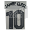 Official Lamine Yamal #10 Name Number Set – FC Barcelona Away Kit 2025/26 | Champions League Cup Player Issue Stahls TPT