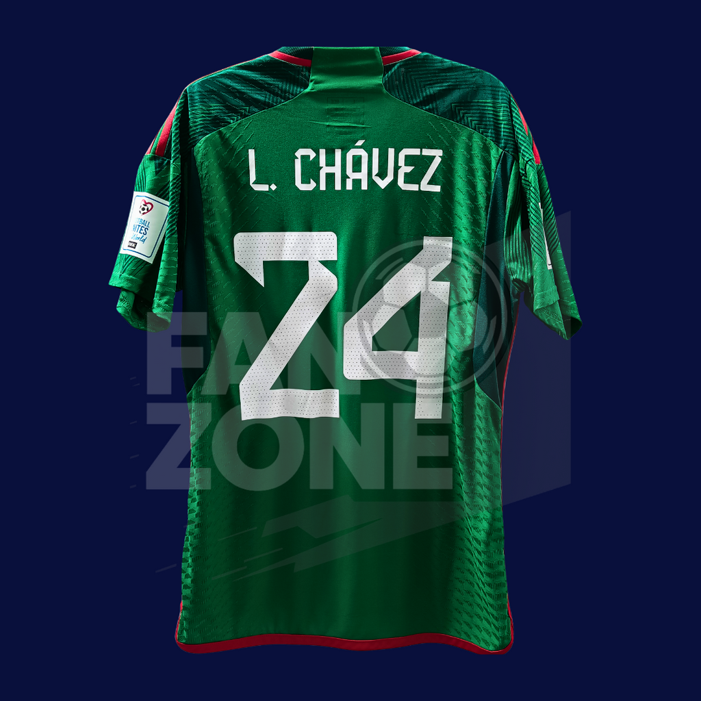 Jersey adidas México QATAR 2022 Local HEAT.RDY | LUIS CHAVEZ #24|Grande Player issue