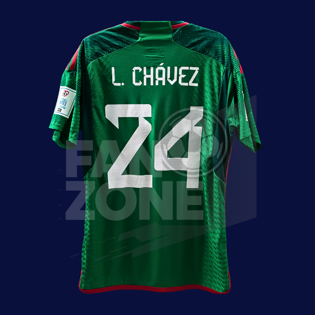 Jersey adidas México QATAR 2022 Local HEAT.RDY | LUIS CHAVEZ #24|Grande Player issue