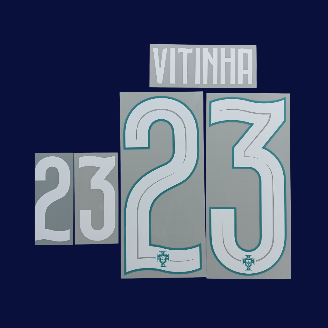 Numeracion VITINHA #23 Portugal Local 2026/27 | Name Set Player Issue Stilscreen
