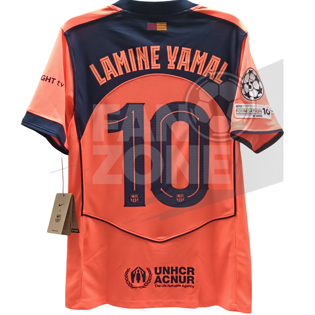 Jersey FC Barcelona Alternativo 2025/26 Hombre | Nike Dri-FIT Total 90 Stadium Champions League LAMINE YAMAL 10