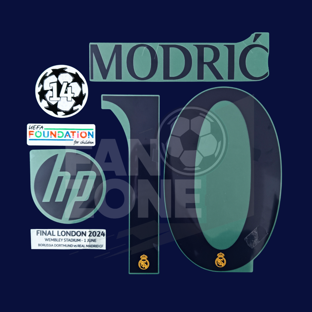Full Kit luka MODRIC Real Madrid Local – Final Champions League 2024