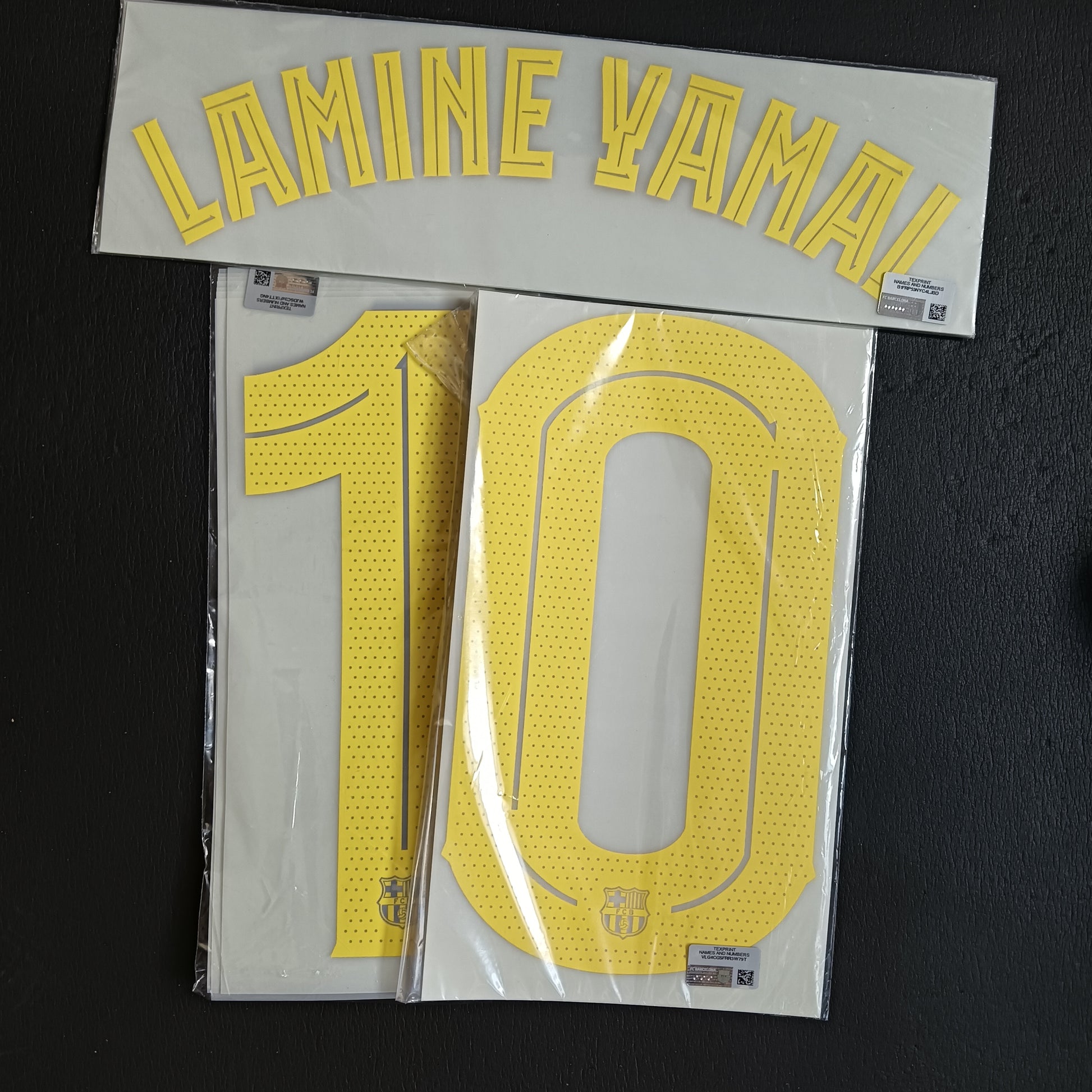 LAMINE YAMAL 10 FC Barcelona Home champions League cup Nameset Player issue 25/26 home