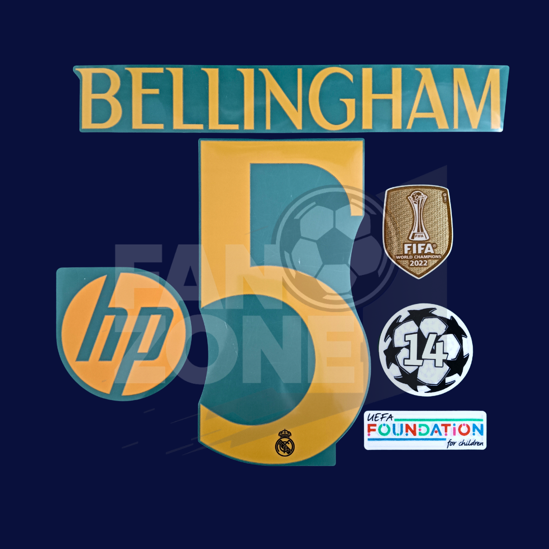 Full Kit BELLINGHAM Real Madrid Visita/Tercera 2023/24 | Avery Dennison