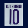 Numeracion KUN AGÜERO #10 – Manchester City local Kit 2019/20 | Champions League cup Player issue Stilscreen