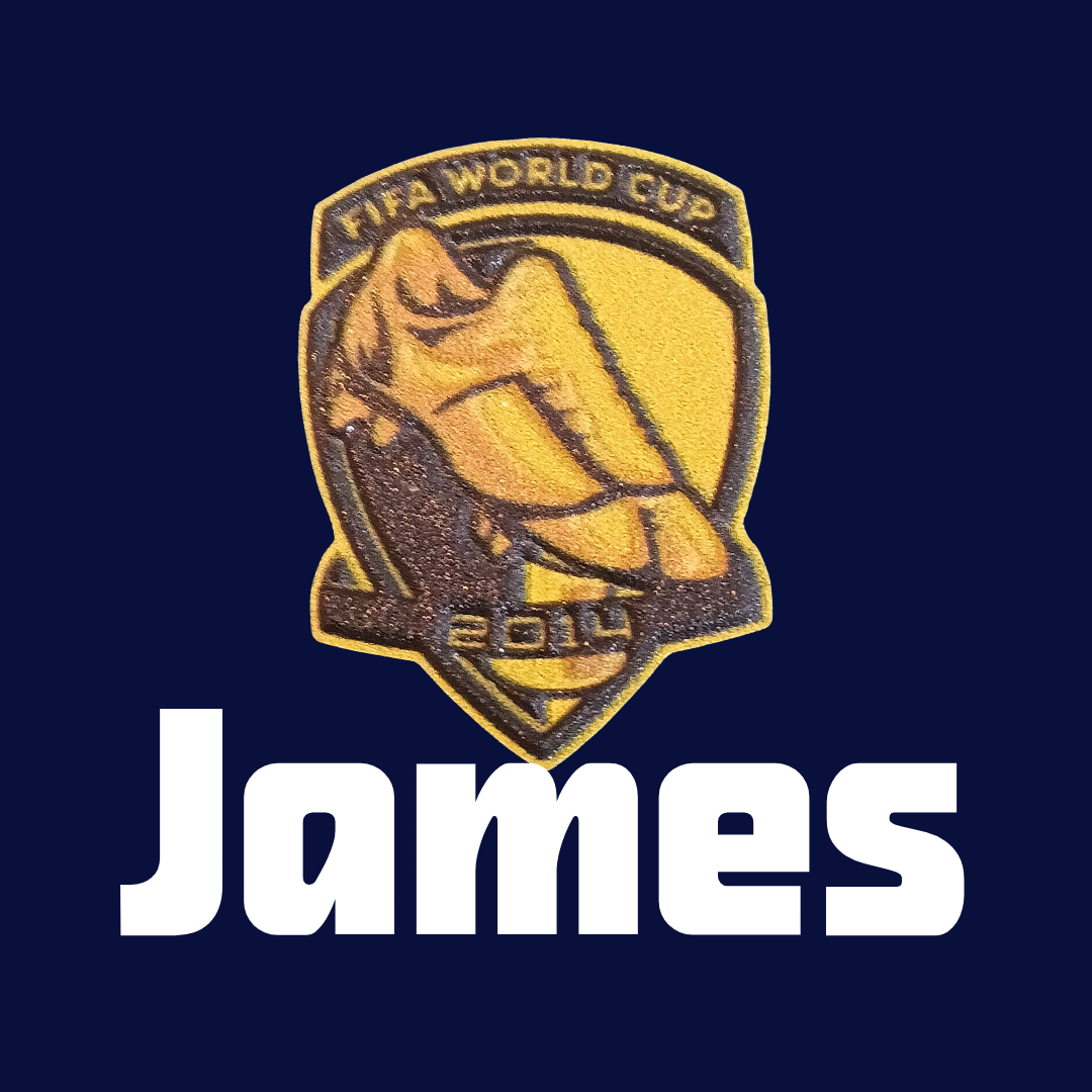 Parche Bota de Oro 2014 JAMES 2026 | Efecto 3D