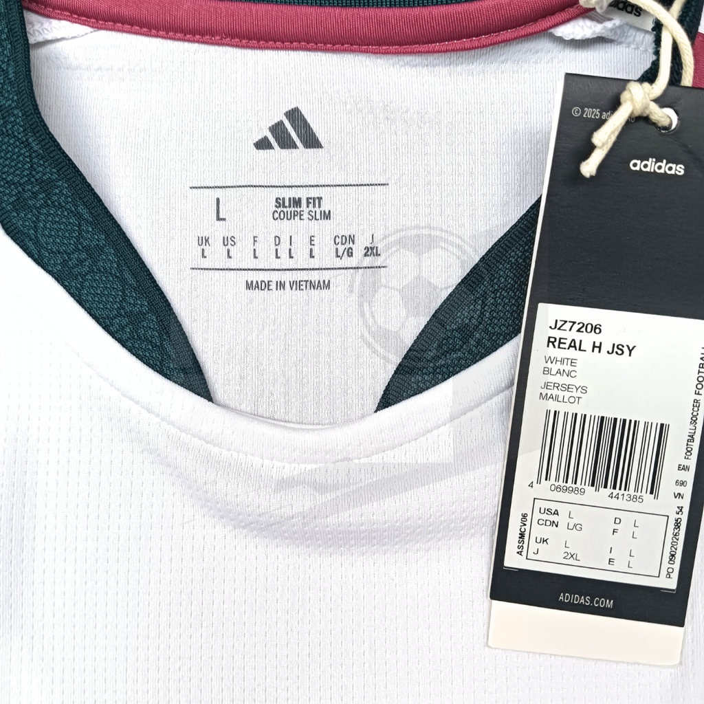Jersey Adidas Real Madrid 2026/27 local Aficionado | Numeración+Parches Champions | GRANDE