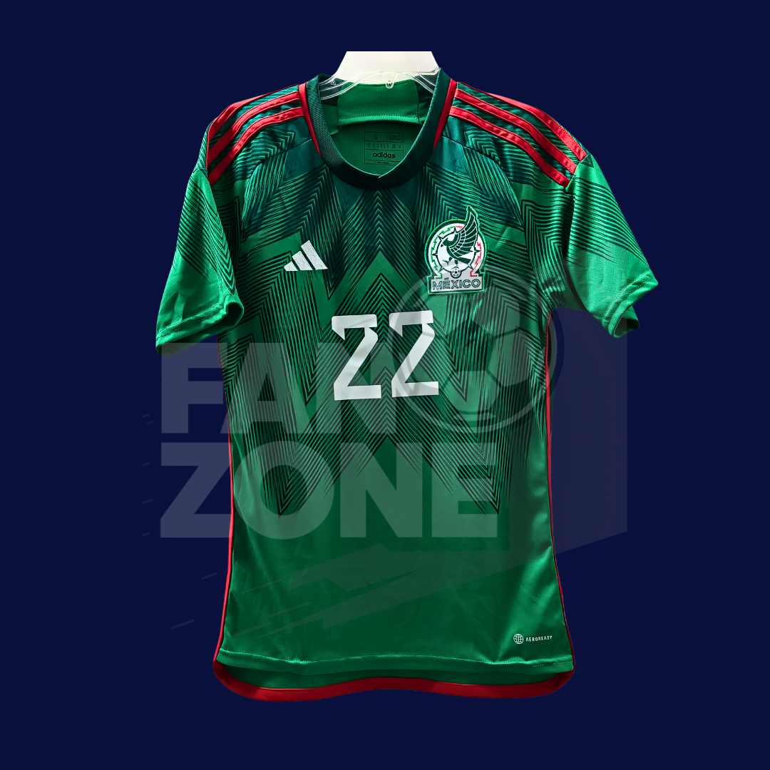 Jersey adidas México 2022/23 Local AEROREADY | CHUCKY LOZANO #22|Chica
