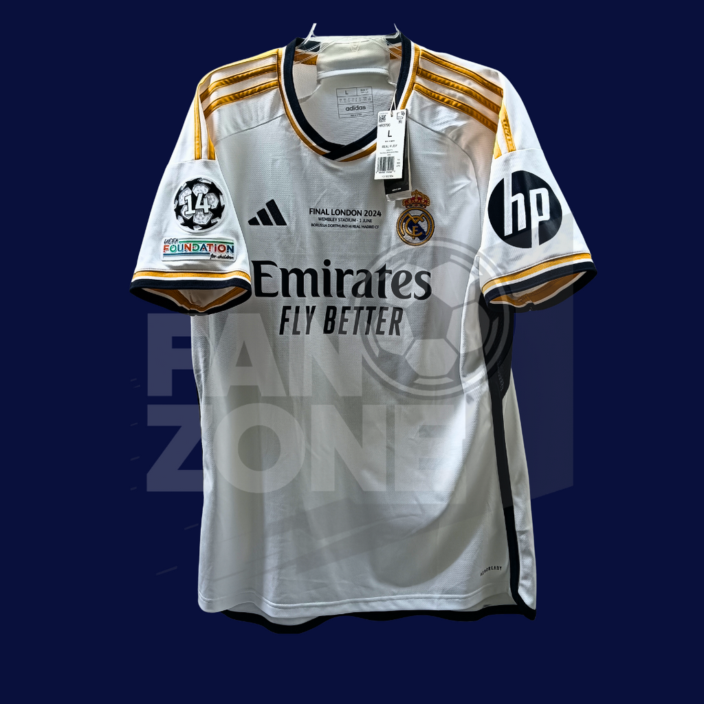 Jersey Real Madrid 23/24 Final Londres – Toni Kroos #8 – Edición Coleccionista Adidas Climacool|Nueva|*LARGE*