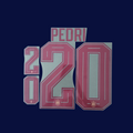 Numeracion PEDRI #20 España Visita 2026/27 | Name Set Avery Dennison