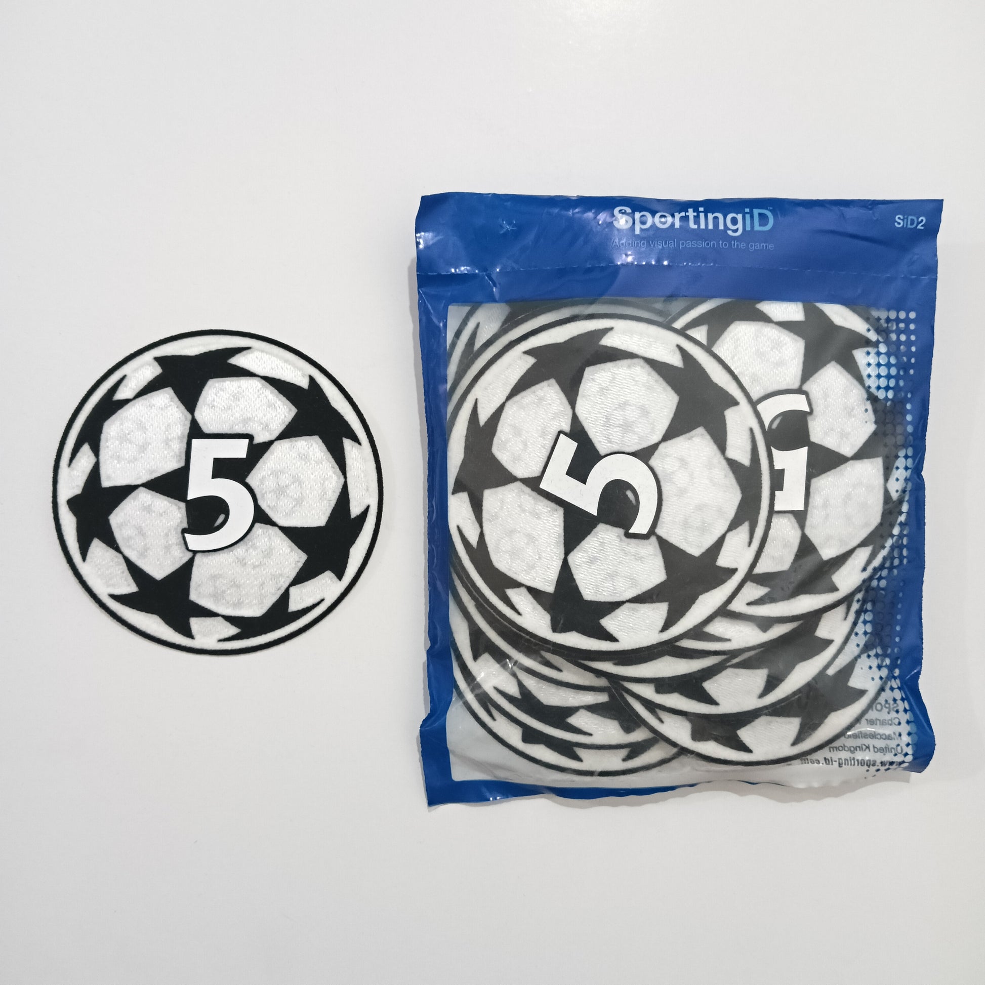 Champions League Sporting iD Starball Badge Honor 5| UEFA FOUNDATION| FC BARCELONA 2024-25| 2026-27 Player issue adult size| Kit