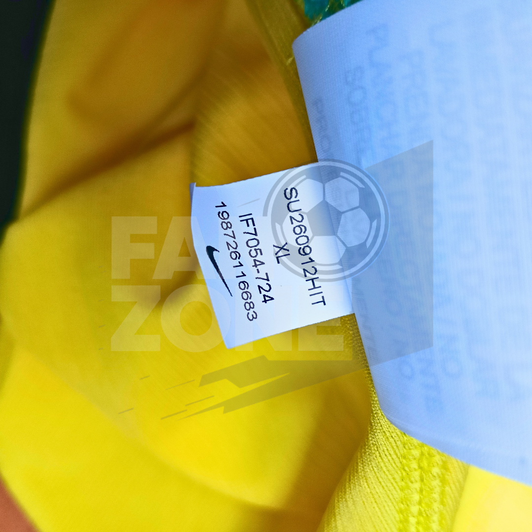 Jersey Nike Brasil Local 2026 | Aficionado con Numeración Oficial Cromotransfer |EXTRA GRANDE