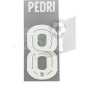Official Pedri #18 Name Set – FC Barcelona home Kit 2023/24 | Champions League cup Player issue Stahls TPT