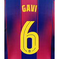 Official GAVI Numbering #6 FC Barcelona 2025/26 Home | Champions League Player Issue Stahls TPT