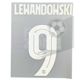 Official Robert Lewandowski #9 Name Set – FC Barcelona Home Kit 2023/24 | Champions League Cup Player Issue Stahls TPT