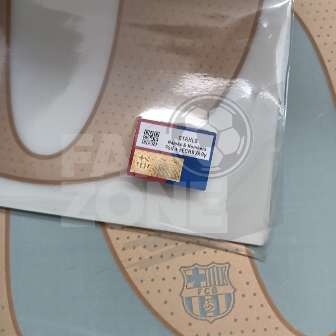 Numeración RODRIGO #16 FC Barcelona 2026/27 visita copa UCL| MAMBA Player Issue Stahls
