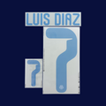 Numbering LUIS DIAZ #7 Colombia Home 2026/27 | Name Set Deko Graphics