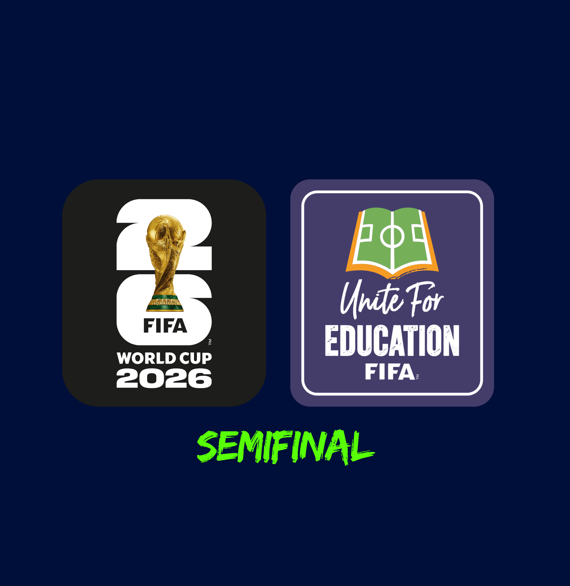 Set de Parches 2026 replica | DTF  | Negro Semifinal