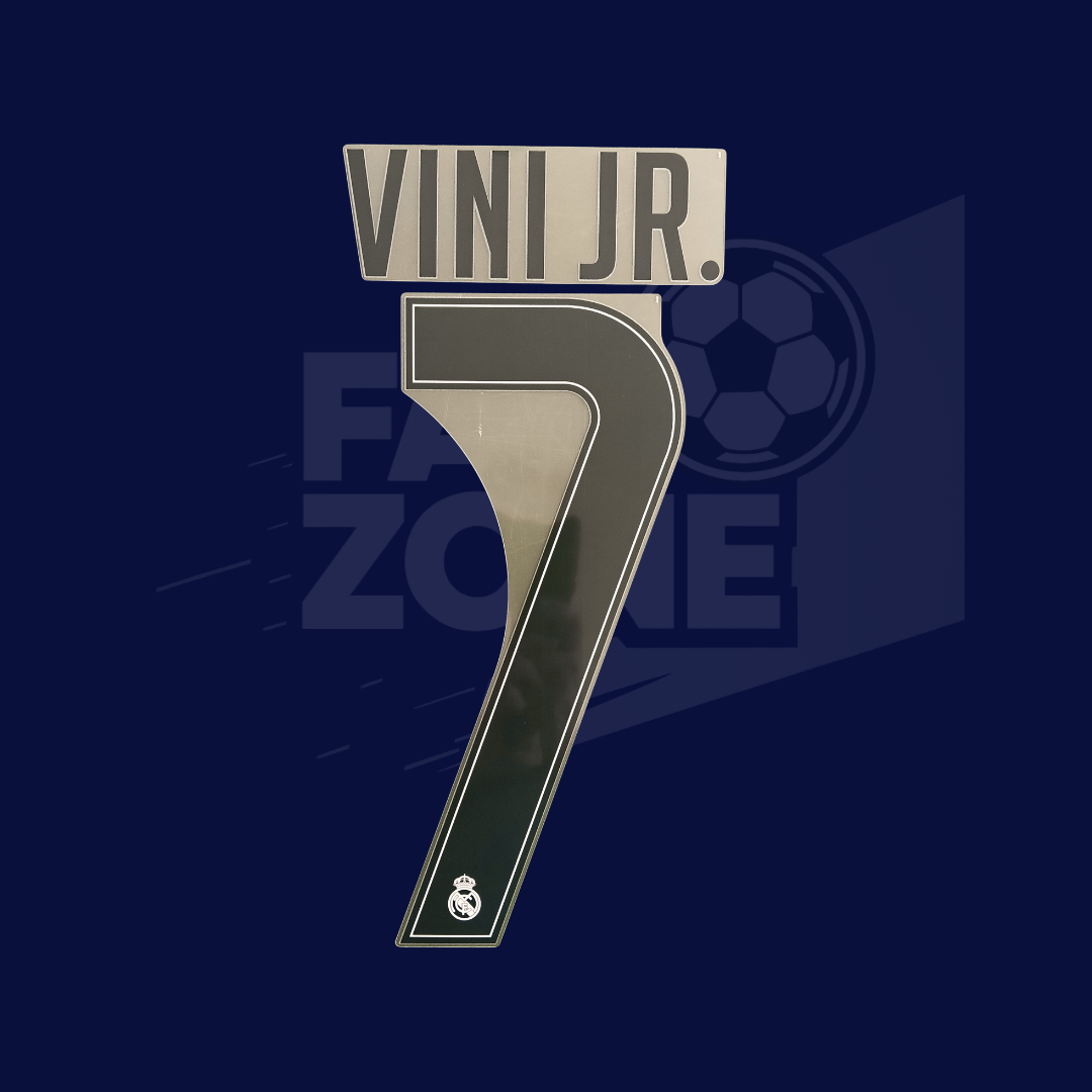 Numeración VINI JR #7 Real Madrid 2026/27 local | Copa Champions League | Avery Dennison