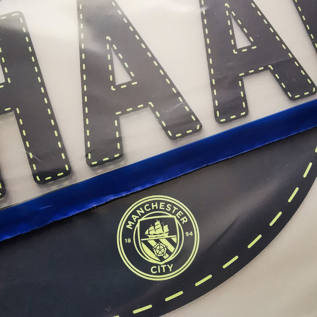 Official HAALAND #9 Name Set – Manchester City third Kit 2022/23 | Champions League cup Player issue Sporting iD