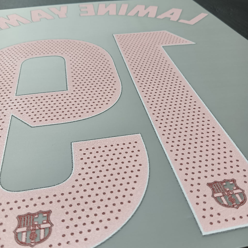FC Barcelona 24/25 La Liga away nameset LAMINE YAMAL w patch authentic player issue kit