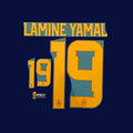 Numeracion LAMINE YAMAL #19 España Local 2026/27 |Debut | Name Set Avery Dennison