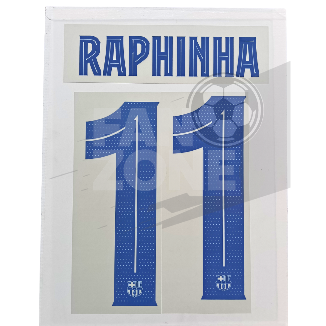 RAPHINHA FC Barcelona third champions League cup Nameset Player issue 24/25
