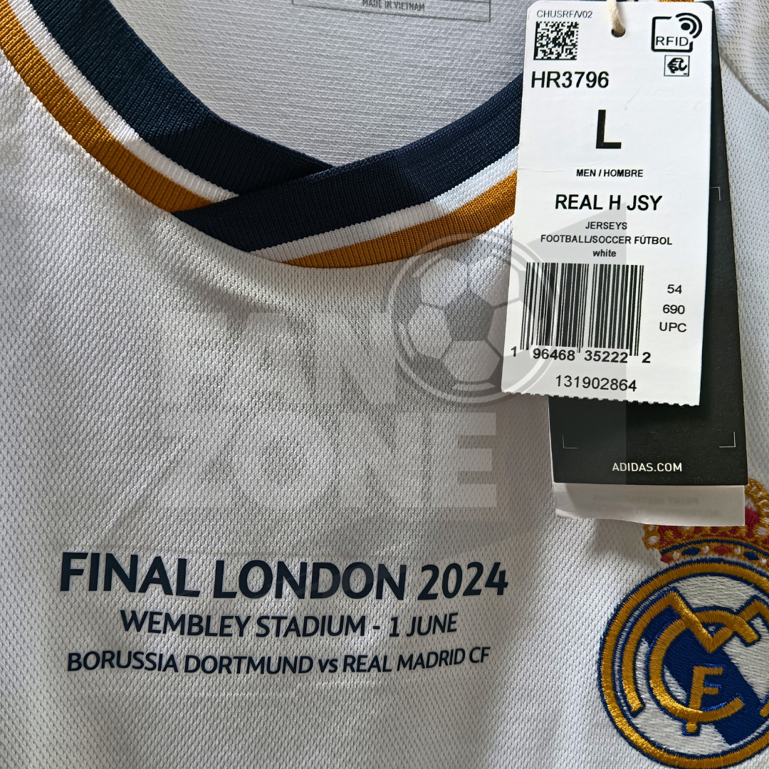 Jersey Real Madrid 23/24 Final Londres – Toni Kroos #8 – Edición Coleccionista Adidas Climacool|Nueva|*LARGE*