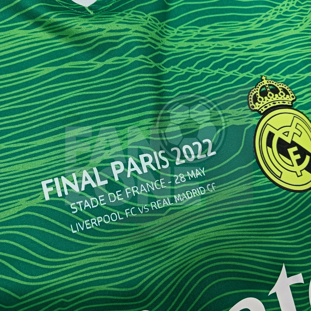 Jersey adidas Real Madrid Final París 2022 COURTOIS | Campeón Champions League *LARGE