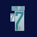 Numeracion VINI JR Brasil Local 2026/27 | Name Set Player Issue Cromotransfer