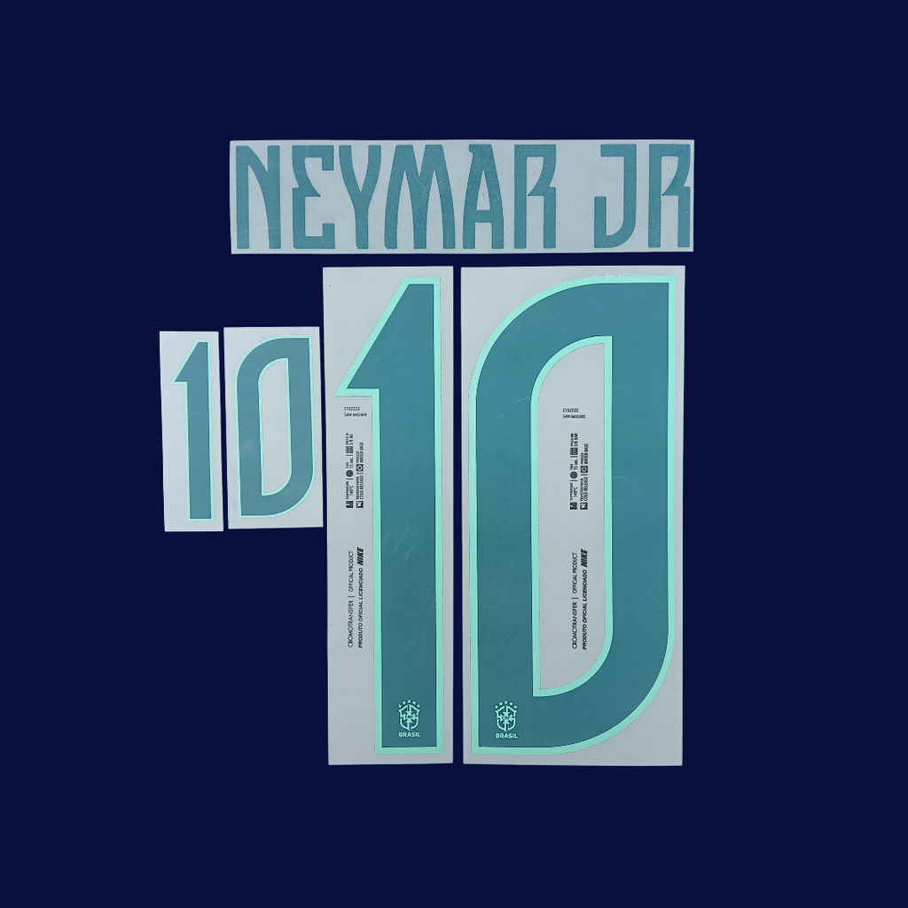 Numeracion NEYMAR JR #10 Brasil Local 2026/27 | Name Set Player Issue Cromotransfer