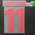 Official Raphinha #11 Name Set – FC Barcelona Away Kit 2024/25 | Champions League cup Player Issue Stahls TPT
