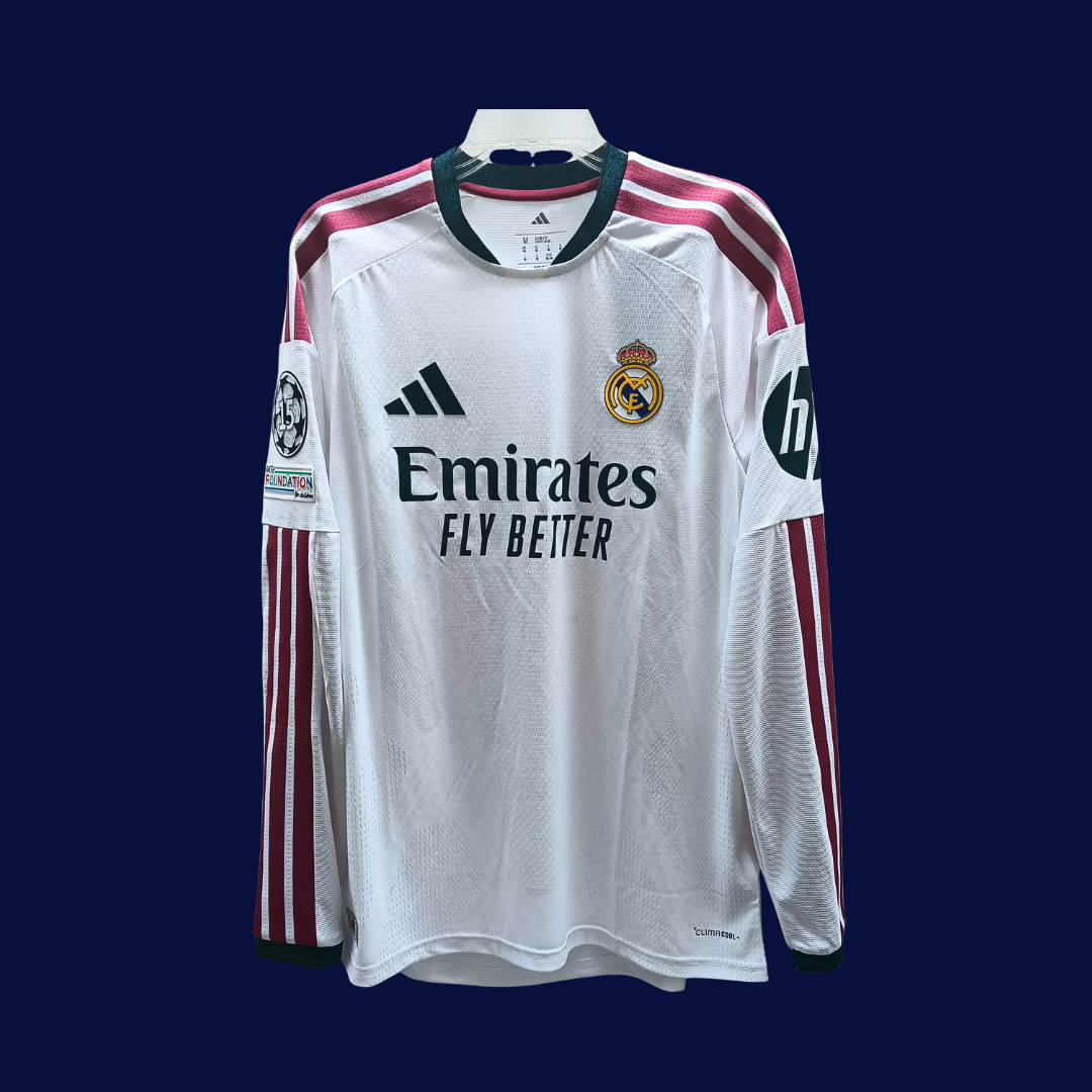 Jersey Adidas Real Madrid 2026/27 local JUGADOR Manga larga|Numeración+Parches Champions | GRANDE