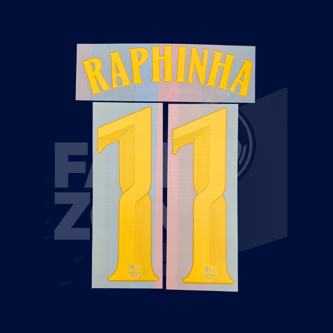 Numeración RAPHINHA #11 FC Barcelona 2026/27 local | Modernista Player Issue Stahls