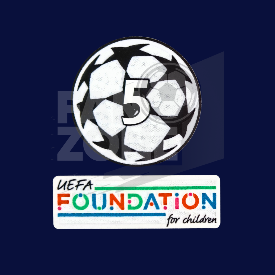 Champions League Sporting iD Starball Badge Honor 5| UEFA FOUNDATION| FC BARCELONA 2024-25| 2026-27 Player issue adult size| Kit
