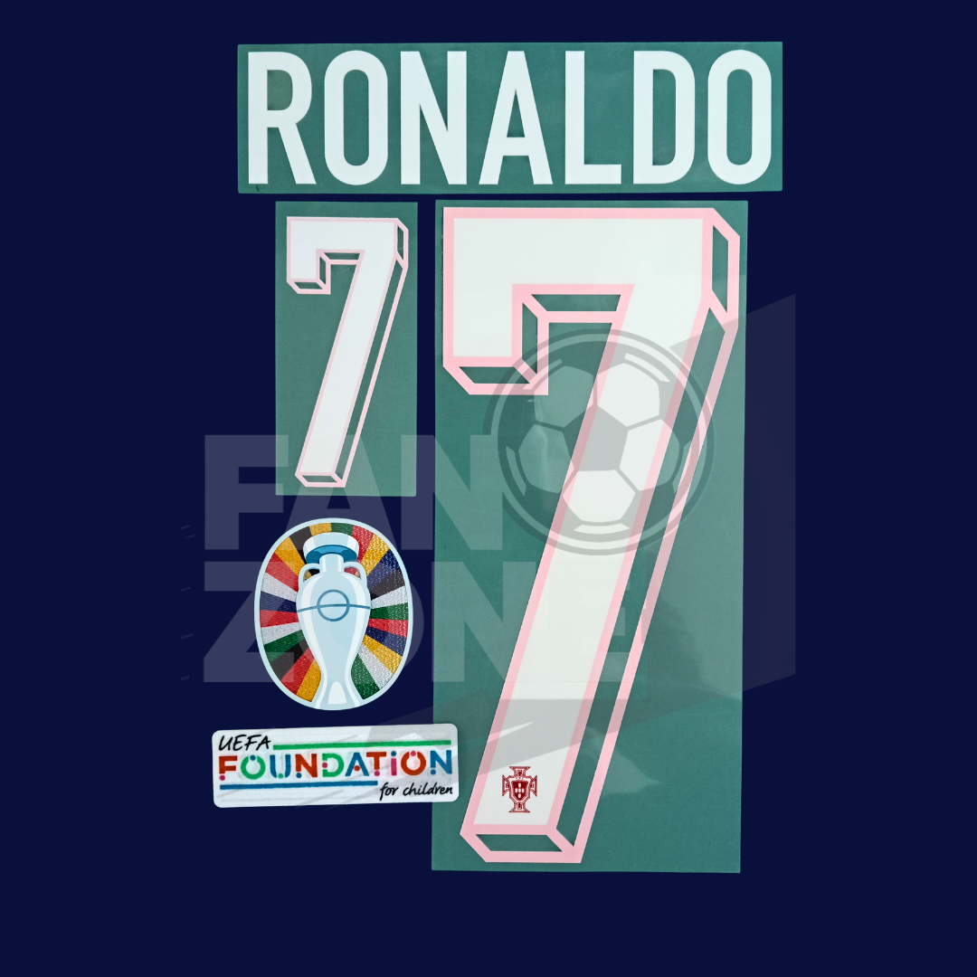 Kit RONALDO Portugal local Euro 2024 – Numeración y Parches |Sporting iD Player Issue