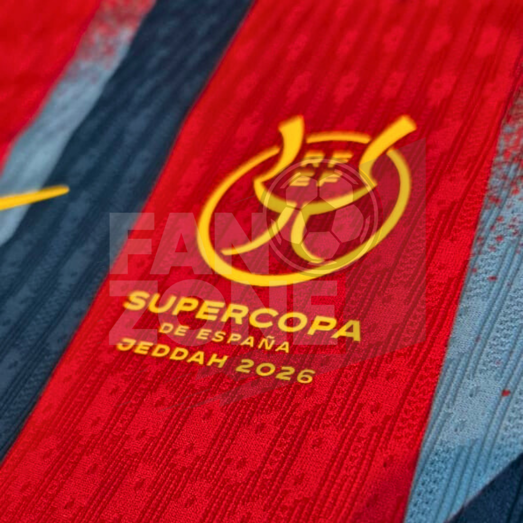 Kit LAMINE YAMAL Numeración y Parches Supercopa de España 2026 | Player Issue Stahls TPT
