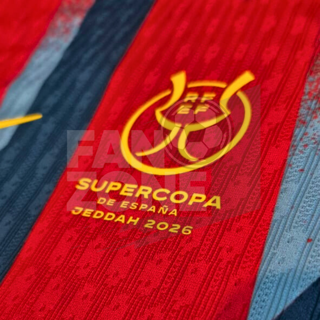 Kit LEWANDOWSKI Numeración y Parches Supercopa de España 2026 | Player Issue Stahls TPT