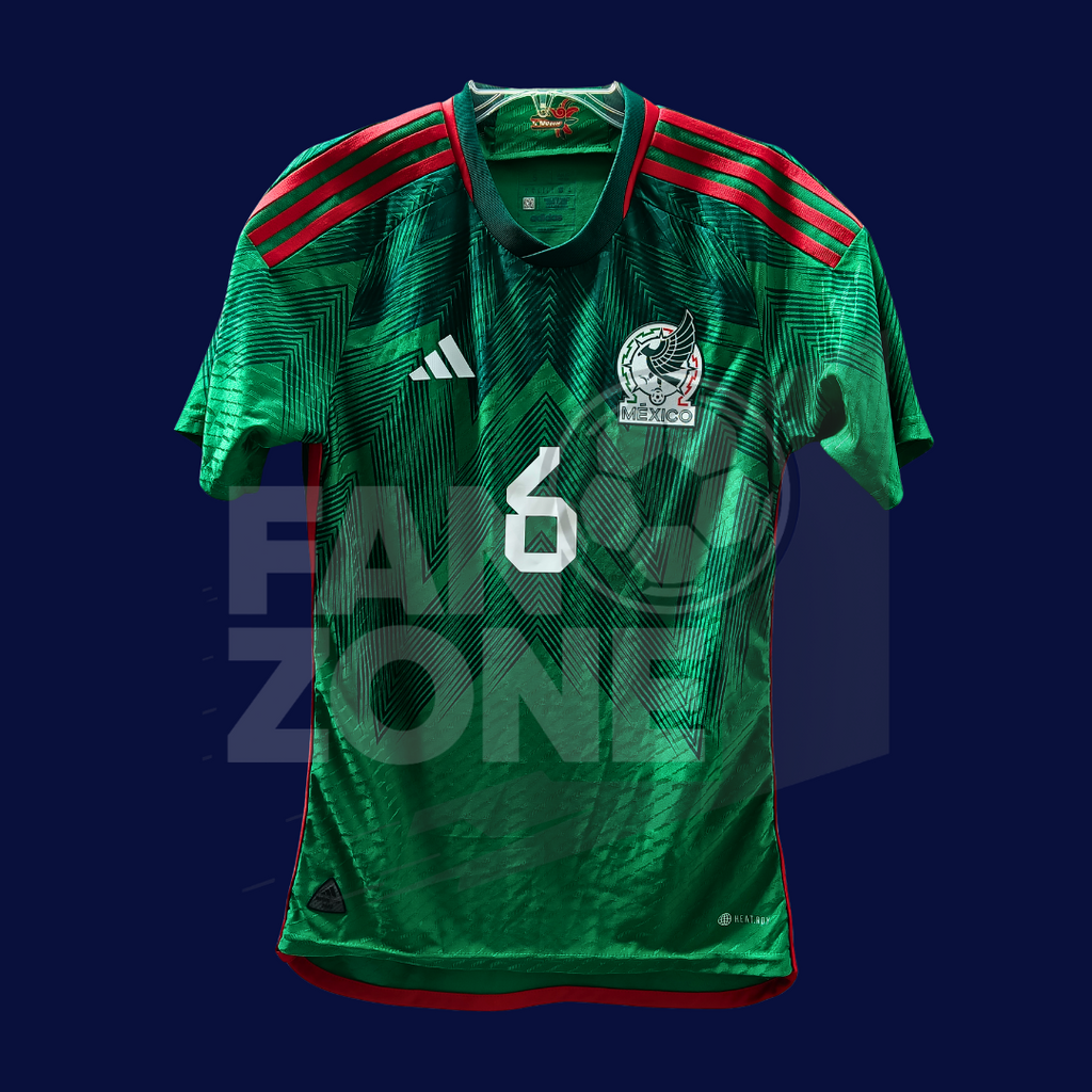 Jersey adidas México 2022/23 Local HEAT.RDY | FIDEL AMBRIZ #6|Chica Player issue