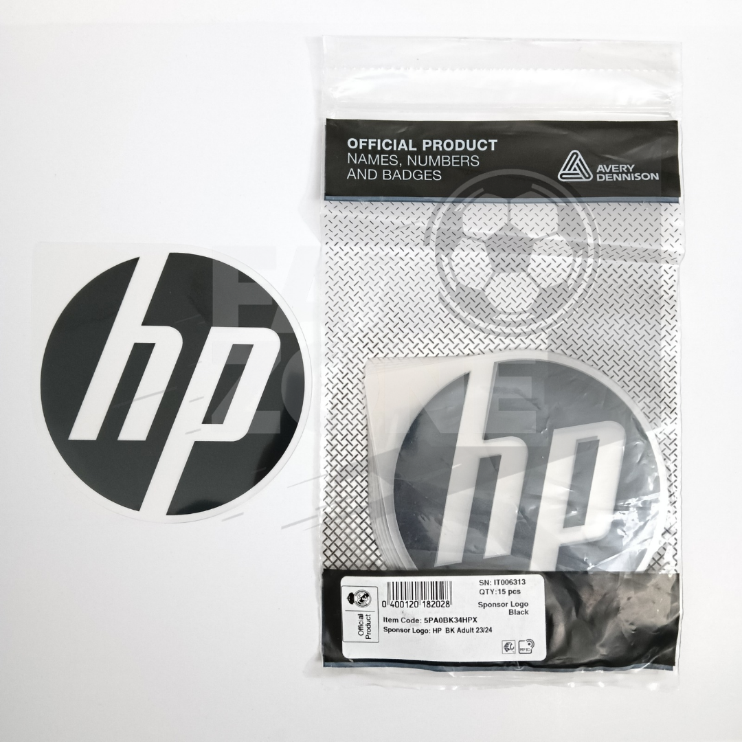 Official HP Logo –Real Madrid 2024/25 Home kit |Champions League cup La Liga Player Size Avery Dennison