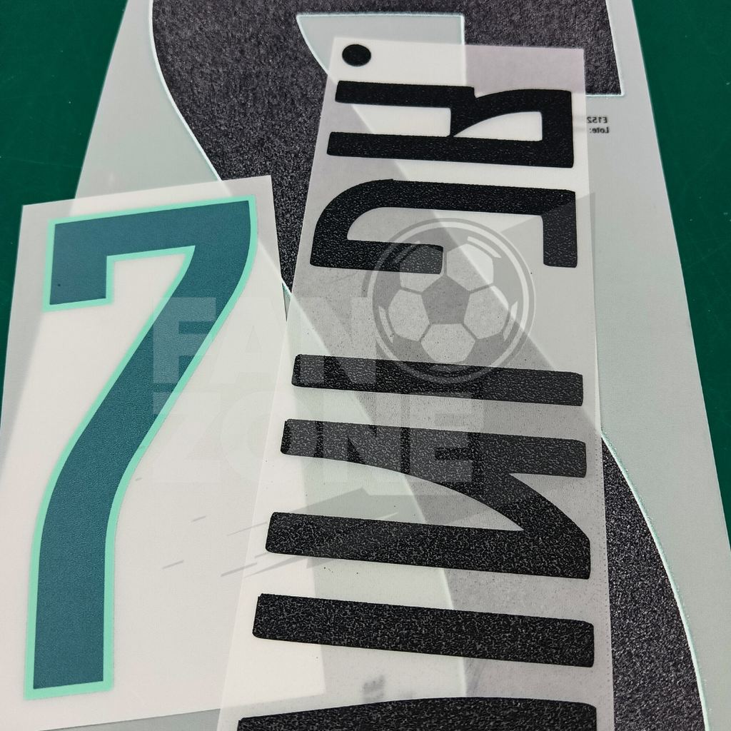 Numeracion VINI JR Brasil Local 2026/27 | Name Set Player Issue Cromotransfer
