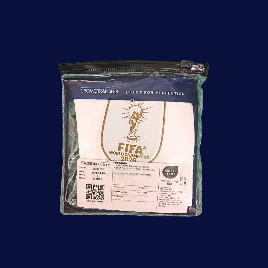 Parche FIFA World Champions 2026 Blanco|Authentic Player Issue|Cromotransfer