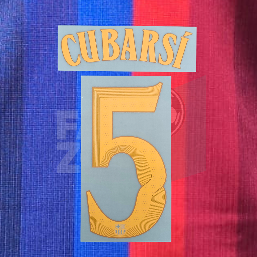Numeración CUBARSI #5 FC Barcelona 2026/27 local | Modernista Player Issue Stahls