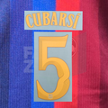 Numeración CUBARSI #5 FC Barcelona 2026/27 local | Modernista Player Issue Stahls