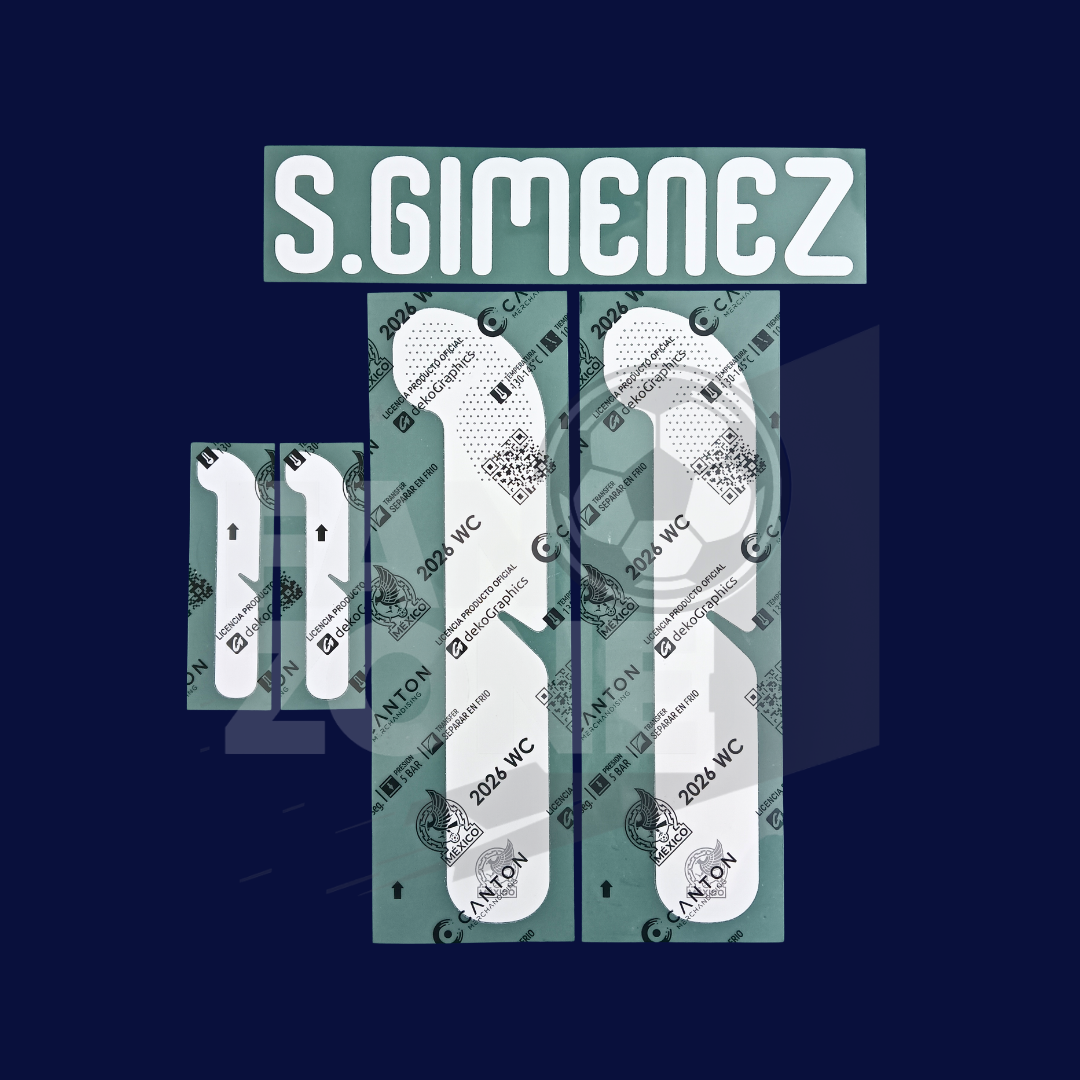 Name Set SANTI GIMÉNEZ México Local Mundial 2026 | Player Issue