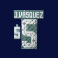 Numeración JOHAN VASQUEZ #5 México TERCERO Mundial 2026 | Canton version jugador